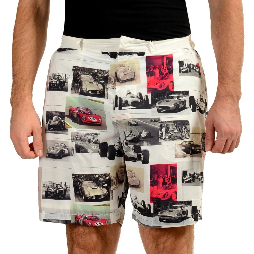 Scuderia Ferrari Men's "Fluid Print" Multi-Color Shorts US M IT 50